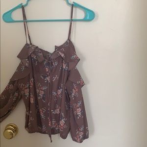 Flower Off the Shoulder Shirt